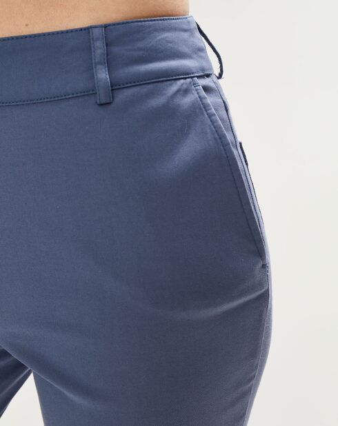 Pantalon Palio en Toile de coton mélangé bleu outremer